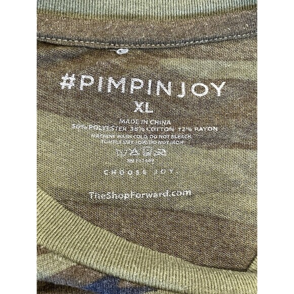 The Shop Forward Pimp In Joy Green Camo Short Sleeve Shirt Size XL - Picture 4 of 5